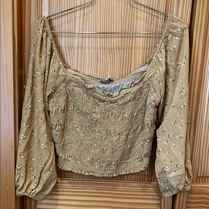 Floral Smocked Blouse